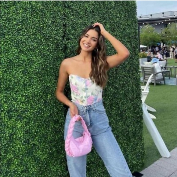 Zara Multicolor Floral Corset Top - Picture 5 of 15